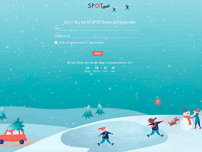 Sign-up landing page for the Christmas Calender 2019