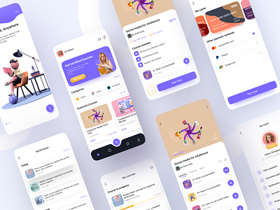 Online Courses - Mobile App by Kuldeep Jiyani for MindInventory on Dribbble