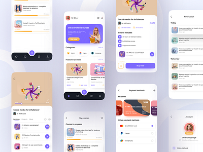 Online Courses - Mobile App by Kuldeep Jiyani for MindInventory on Dribbble