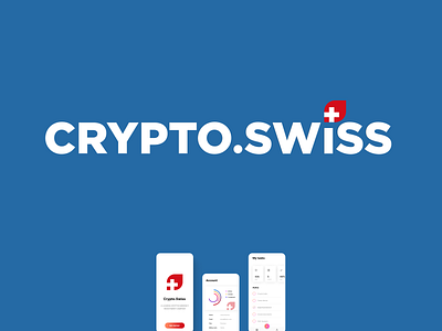 Crypto.Swiss app blockchain branding cryptocurrency design graphic design icon illustration logo product design typography ui ux vector
