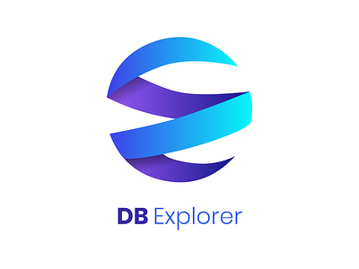 DB Explorer Logo blue explorer logo logo design