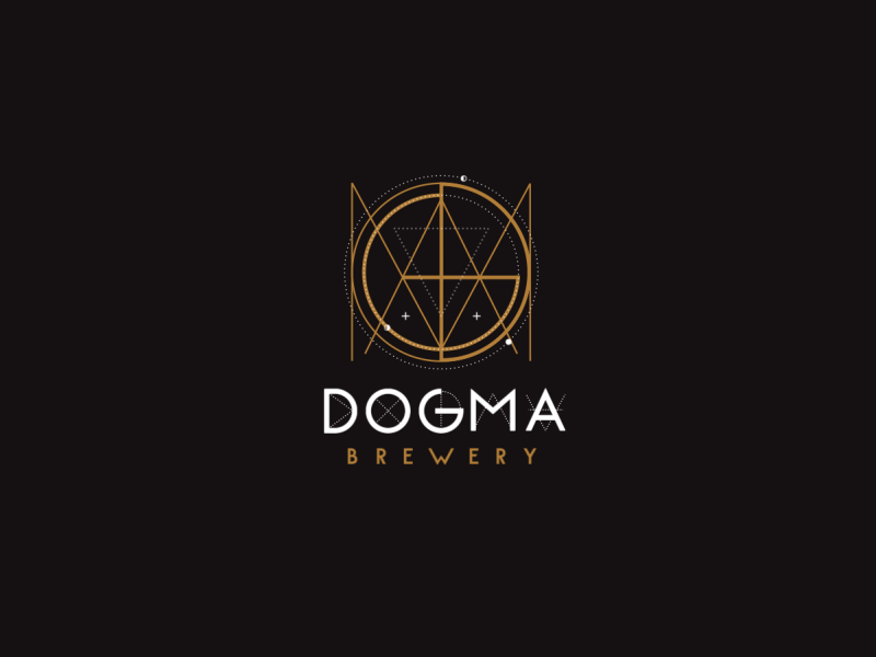 Dogma animated animation beer brewery logo logotype symbol unblvbl