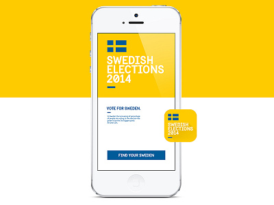 Sweden 2014 art direction campaign design digital elections layout swedish ui ux webdesign