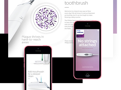 Philips Mobile art direction campaign design desktop device digital healthcare layout mobile ui ux webdesign