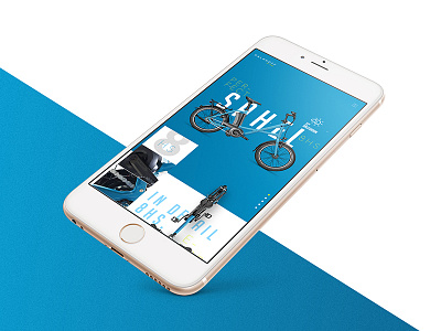 Bike Brand Concept art direction bike design digital mobile product webdesign