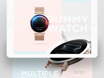 Dummy Watch Product Website art direction design digital ecommerce layout product watch design watch face webdesign