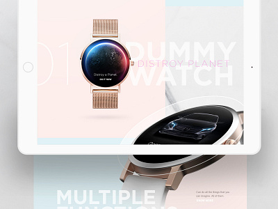 Dummy Watch Product Website