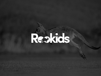 Rookids Logo branding design graphic design illustration kangaroo logo logotype typography vector