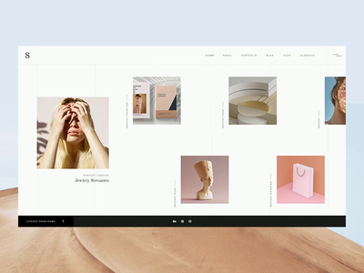 Sahel - Nyiri animation desert elated themes layout motion portfolio qode interactive sahel ux ux ui design