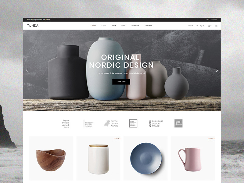 Tonda - Studio home ceramic shop tonda select themes tonda theme sea colors ocean colors furniture pottery woocomerce ecommerce ui design qode interactive