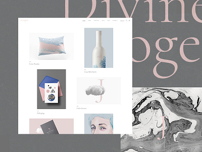 Imogen - Cascading portfolio branding design elated themes illustration portfolio qode interactive ux wordpress