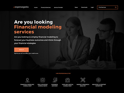 Financial Services Website