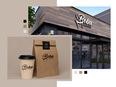 BobaBeyond - Creative Logo design for Coffee shop, USA branding cafe coffee creative design food graphic design illustration logo modern tea trendy typography usa vector youth