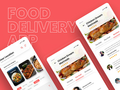 Food delivery app australia branding creative delivery design food graphic design mobile app modern trendy typography ui uk usa ux vector