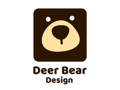 Deer Bear Design. Logo brand design logo bear