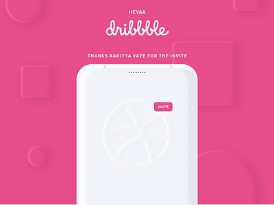 Heyaa Dribbble! 7 android app app design debut debutshot dribbble hello hello dribble mockup neumorphism notification oneplus phone pro skeumorphism