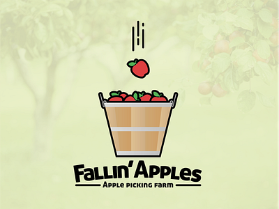 Fallin' Apples Logo branding design illustration logo vector