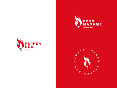 Pepper Red Logo Option 3 branding fashion brand logo logo design