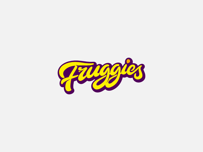 Fruggies Logo custom typography logo design logo