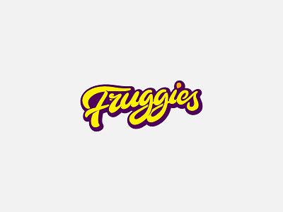 Fruggies Logo custom typography logo logo design