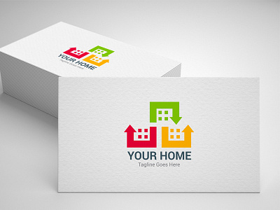 Construction Logo architects studio build builder building city construction home home logo house property protect real estate