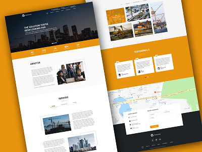construction_Landing page construction construction landingpage construction website kaliraj one page template parallax parallax scrolling parallax website psd template yellow template