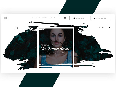 Fashion Landing page design