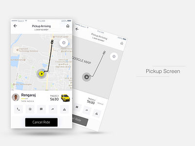 car pickup cab booking car pickup mobile app mobile design taxi app taxi car app