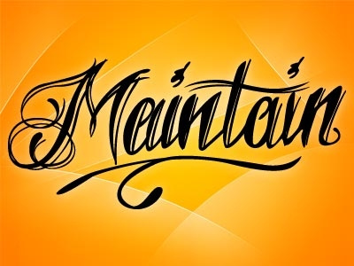 Maintain Logo (Rough) branding illustration illustrator logo maintain tattoo