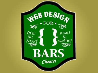 Web Design For Bars v.1 bars branding cheers design html logo restaurant web design