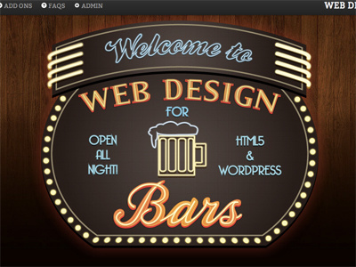 Webdesignforbars V2 bars beer logos wood