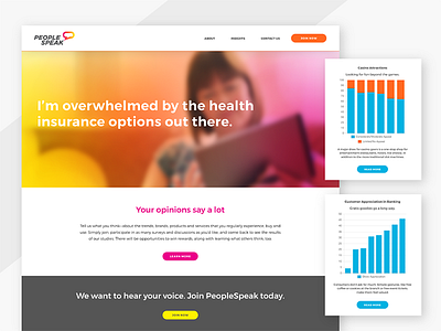 PeopleSpeak Mockup 02 uxui web design