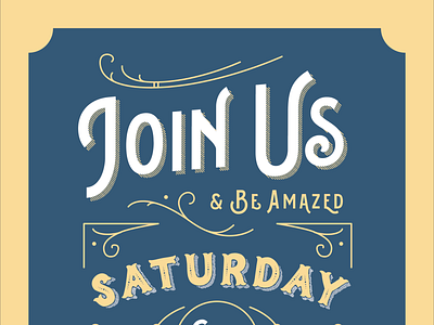 Join Us invitation typography