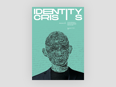 Identity Crisis Poster book cover design identity poster typography
