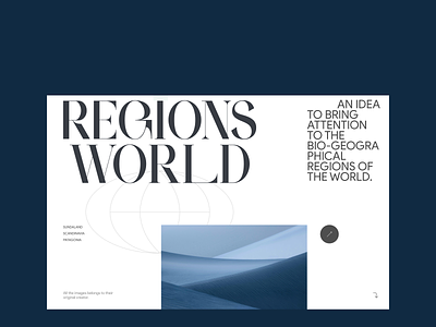 Regions of the World design earth freelance regions typography ui ux website