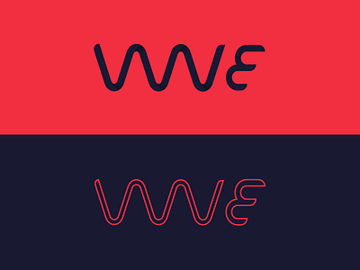 WAVE Logo branding color identity logo logotype monogram outline typography wave