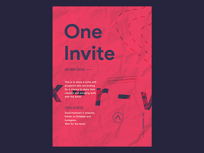 1 Dribbble Invite.