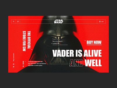 Star Wars Online Store animation app branding darth design star starwars typography ui ux vader wars web app web design website