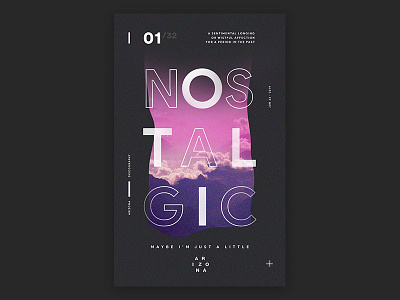 Nostalgic Poster design music nostalgic poster poster design typo typography vector