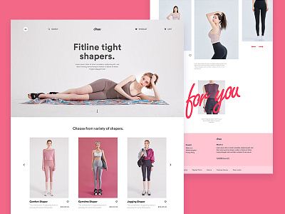 Chuu Collection Page. chuu collection design interface korea singup typography ui ux web app website