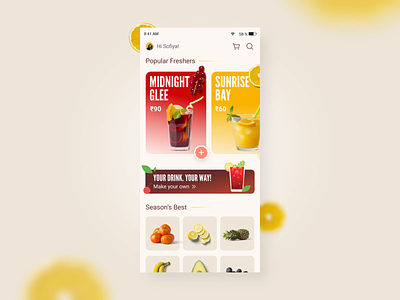 Loading animation for Drink App | Popshot By Lollypop animation graphic design illustration motion graphics ui design visual design