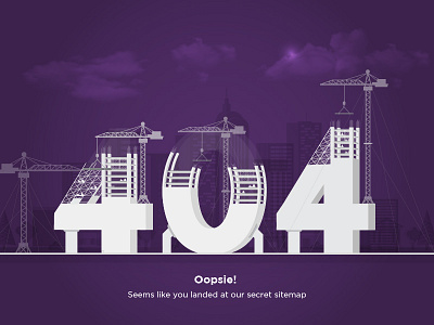 404 Error Illustration design illustration ui ux