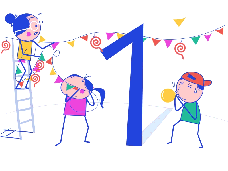 Countdown animation- 1 day to go animation countdown ui visual design