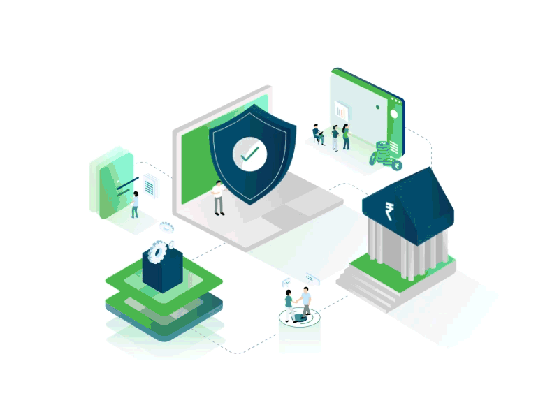 Finance & Cybersecurity Illustration