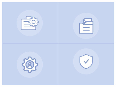 Icon set- IT Services Platform icon set visual design