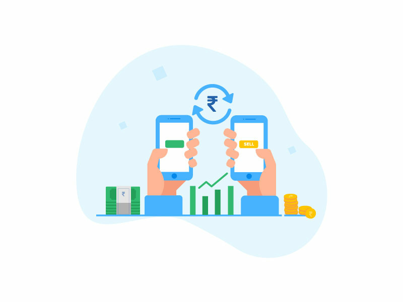 Illustration 1- Mutual Funds Platform visual design illustration