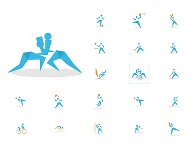 Sports Illustrations - Run Adam animation illustration sports sports app sports art ui ui design visual design