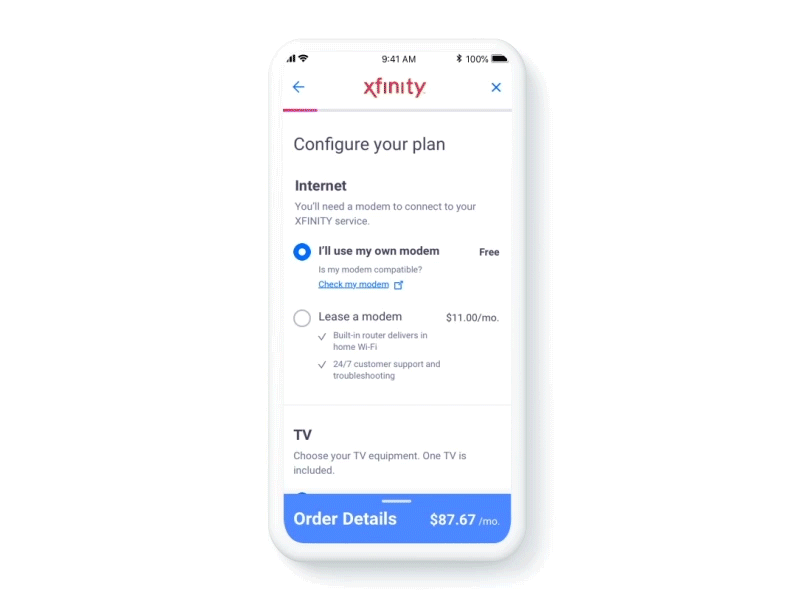 Cart/Checkout Flow accordion add ons animation apple cart checkout checkout flow configuration internet ios material design mobile cart principleapp product design prototype purchase selection ux design