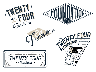 24 Foundation Design Sheet bike branding cycling design flat graphic design icon illustration logo logo design minimal typography ui vector visual design