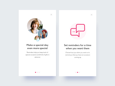 Onboarding screens app design interface ui